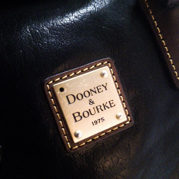 Dooney & bourke stanwhich satchel handbag purse black  florentine leathe… - Picture 5 of 7